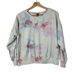 AR 33 Blue & Pink Tie Dye Crewneck Pullover Sweatshirt S